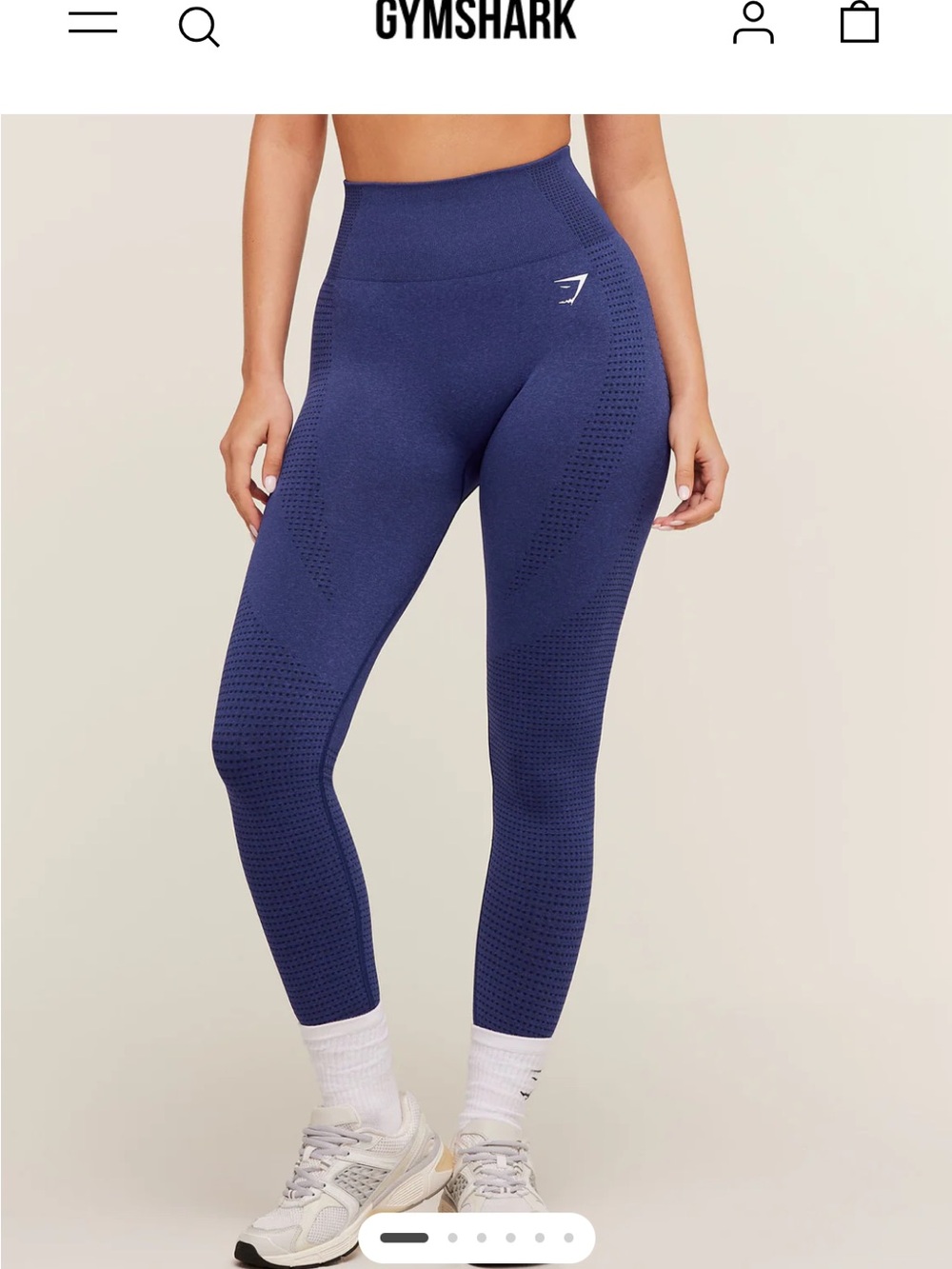 Gymshark Vital Seamless 2.0 High-Waist Leggings in Navy Blue